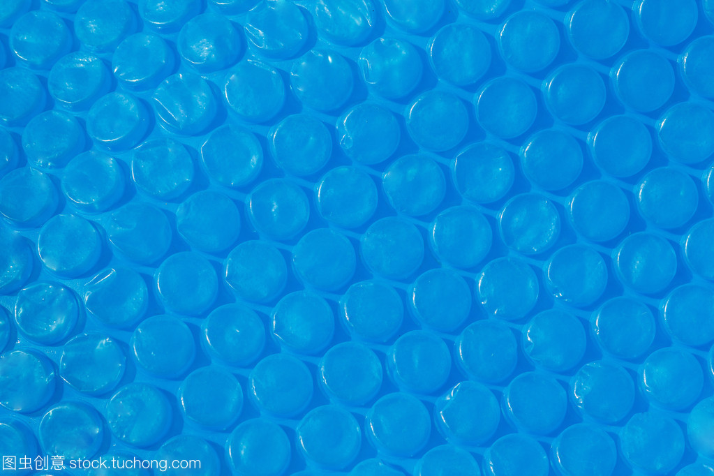 蓝色塑料泡沫包装纹理