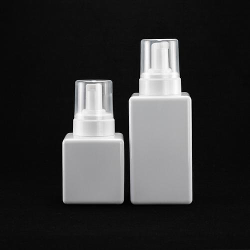 新产品化妆品白色塑料 300毫升mm pet广口罐/500毫升分配器泡沫瓶平方